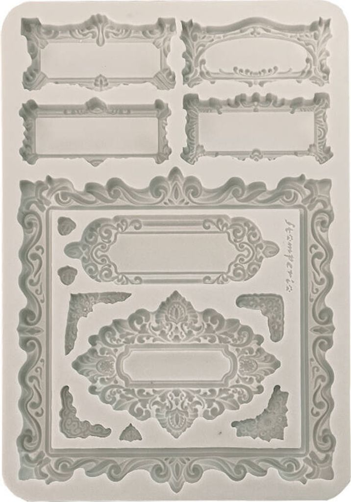 STAMPERIA SILIKONFORM Mold Abformen Gießen Mould, Master of Magic Schilder, Rahmen
