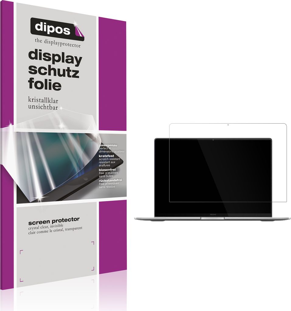 2x Schutzfolie für Xiaomi RedmiBook Pro 16 2025 klar Displayschutzfolie Folie Display Schutz dipos