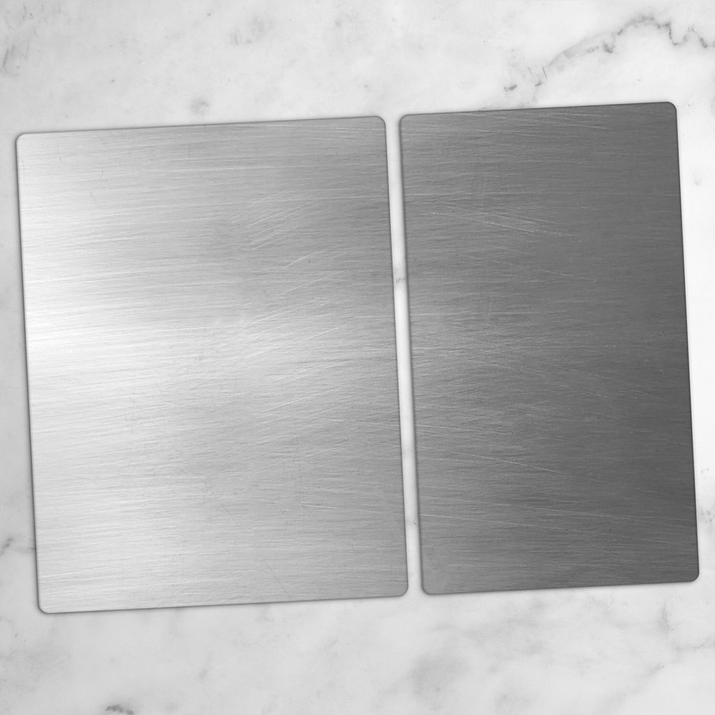 Glas-Herdabdeckplatten Glaskeramikkochfeld-Abdeckung Spritzschutz Glas 70x52 cm Metall