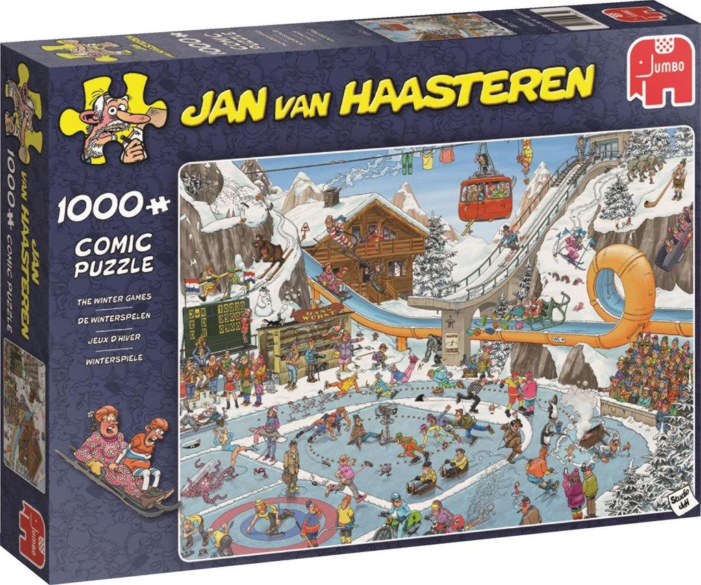 Jan van Haasteren - Die Winterspiele - 1000 Teile Puzzle Produktbild 