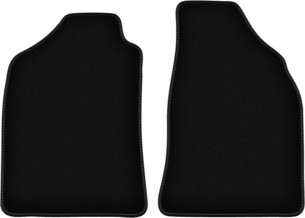 Wielganizator Velours-Autoteppiche vorne – passend für Ford Ranger MK2 (Abholung, Bj. 2007-2012) – schwarz, passgenau, mit Befestigungen set ...