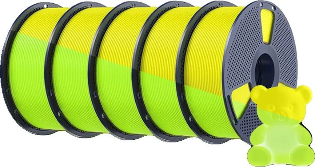 Filament PETG Jaune Très Haute Luminosité - Adhérence Inter-Couche Forte