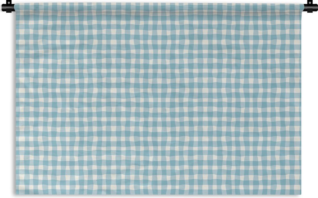 MuchoWow Wandteppich Wandbehang Pastell - Blau - Muster 150x100 cm Tapisserie Dekoration Wandtuch - Waschbar - Tapisserien - Wand-Decke