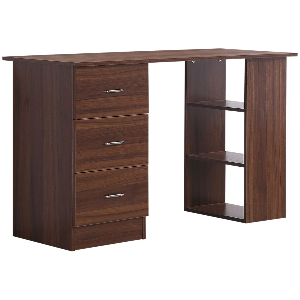 HOMCOM Bureau avec rangement, table informatique 120 x 50 Image du produit 