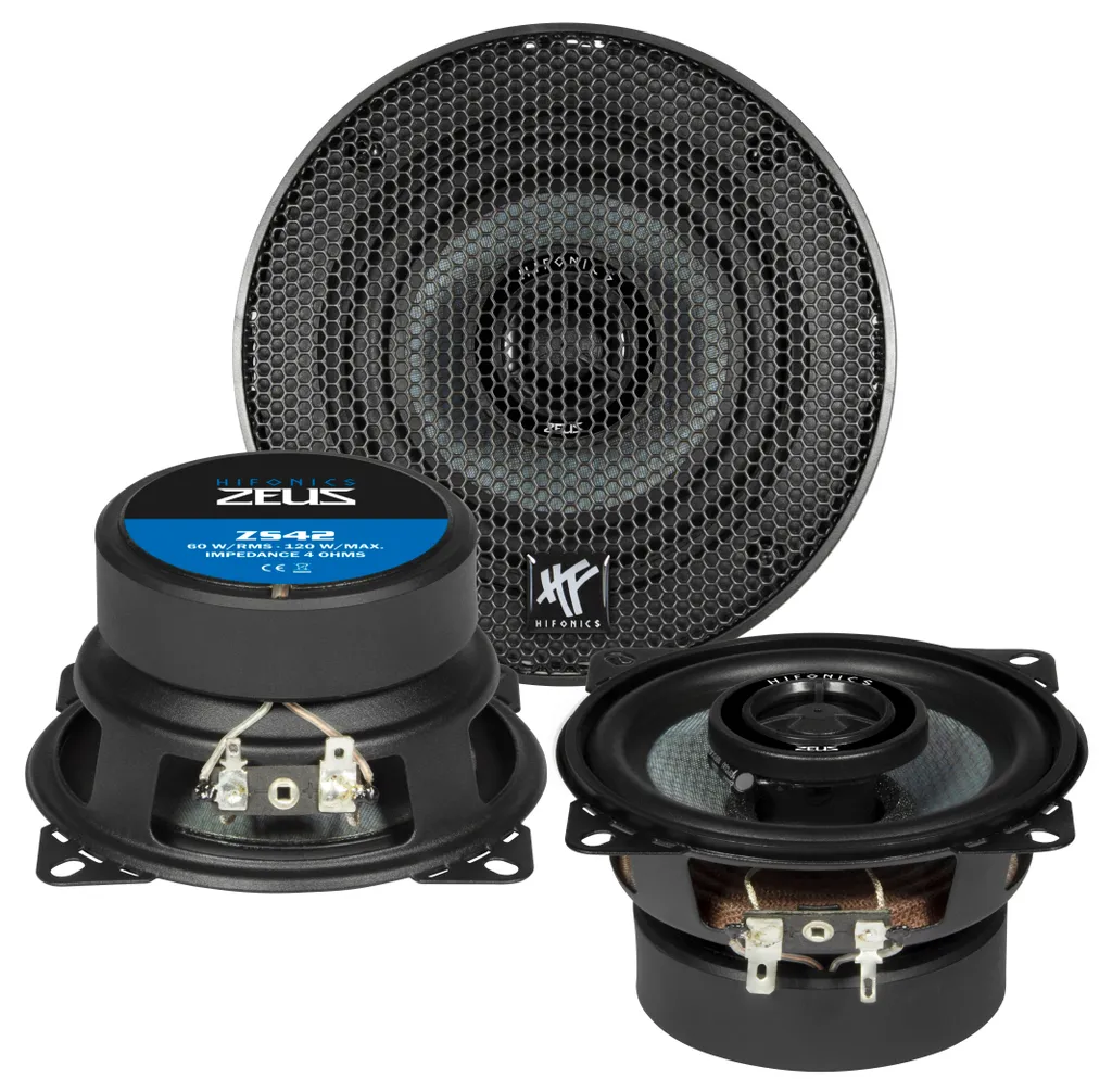Hifonics ZS42 Enceintes Zeus 10 cm avec membrane Polypropylène 2 Voies