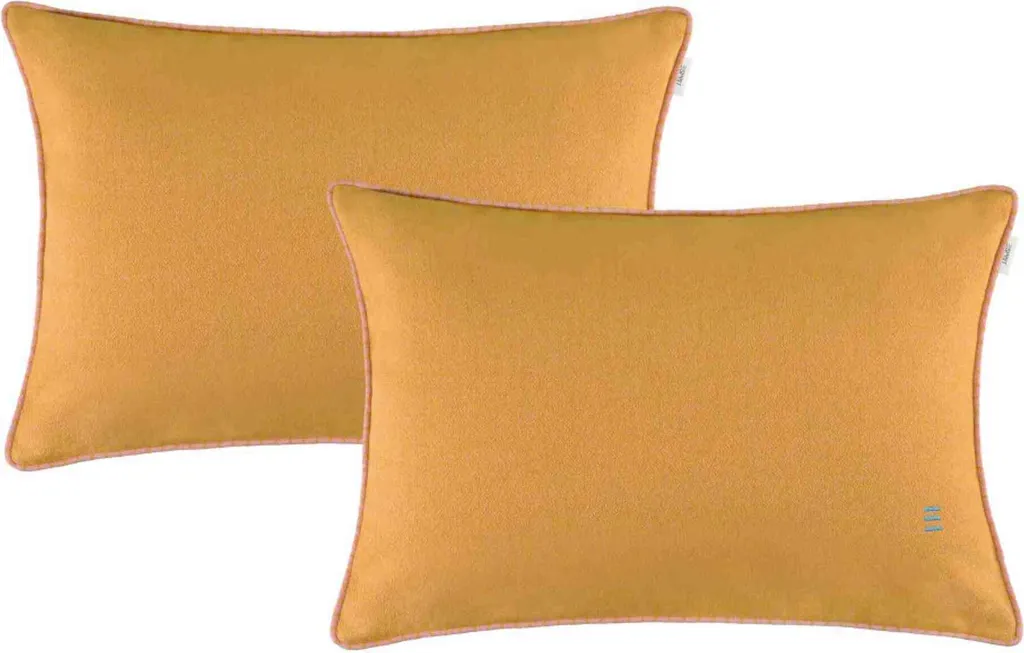 Lot de 4 Taies de coussin Jaune 38x58 cm ESPRIT FUN-2 pour votre salon