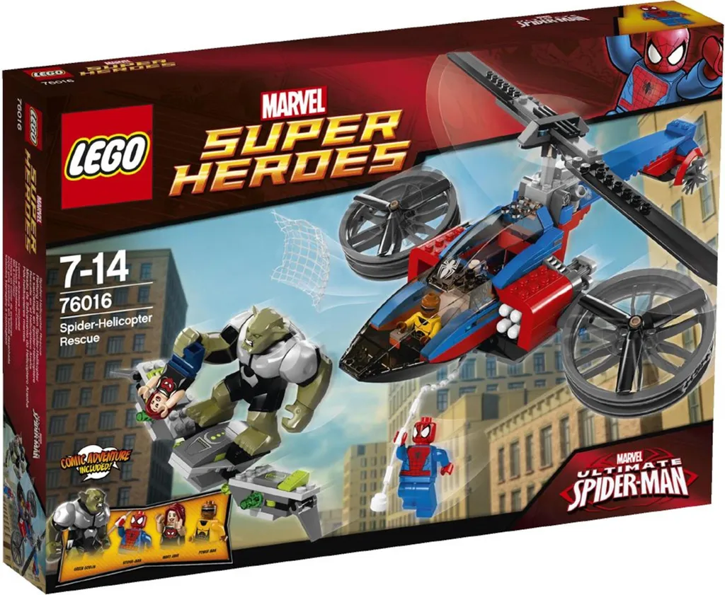 Jouet LEGO Marvel 76016 pour recréer le sauvetage de Mary Jane