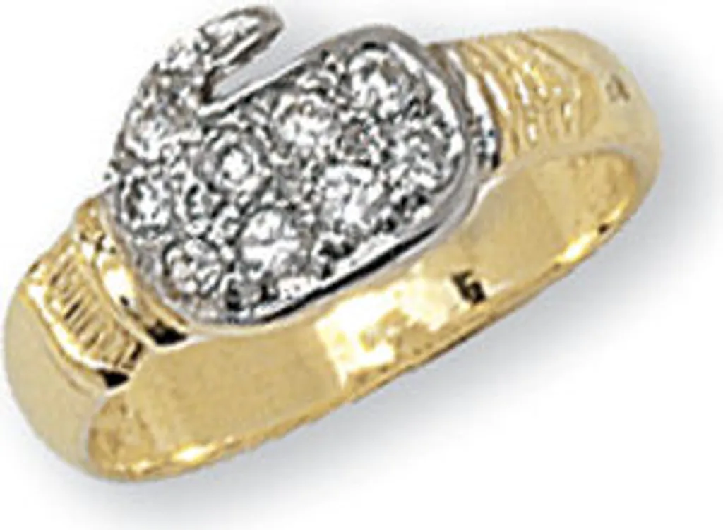 Bague Or Femme Durable 375/1000 Oxyde de Zirconium Anti-Ternissement