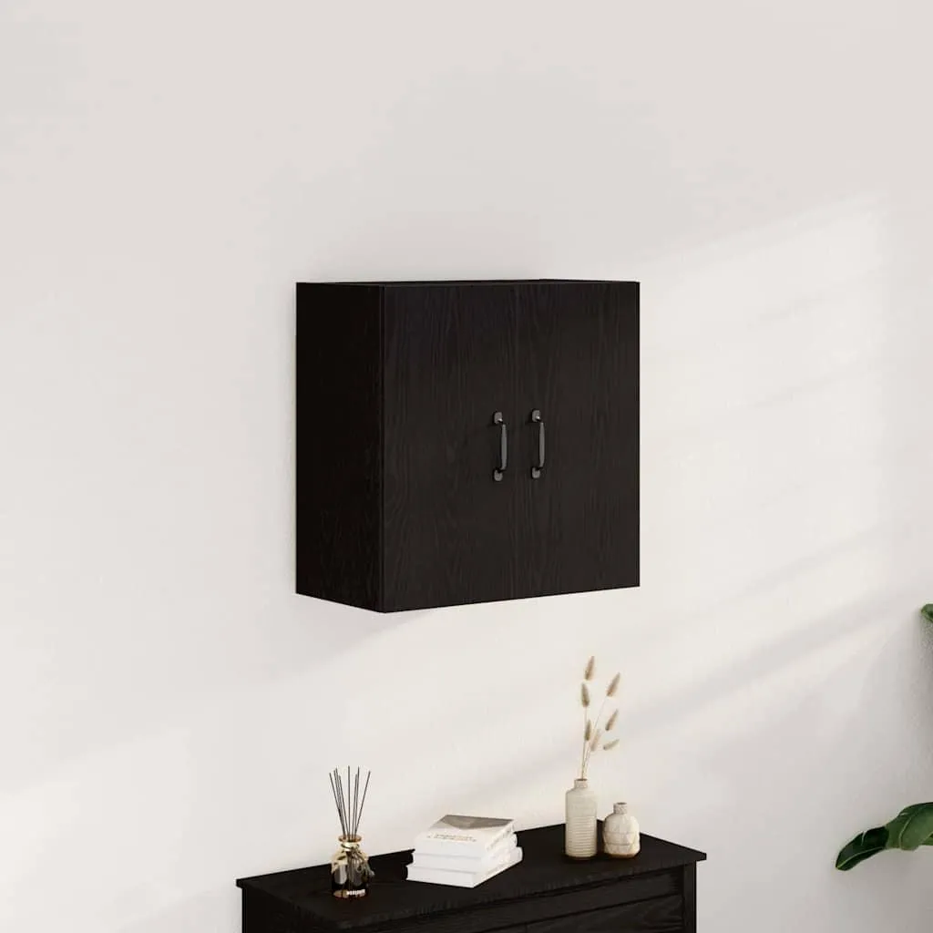 vidaXL Mobile a Parete 60x31x60 cm Rovere Nero | Struttura Rinforzata - 2