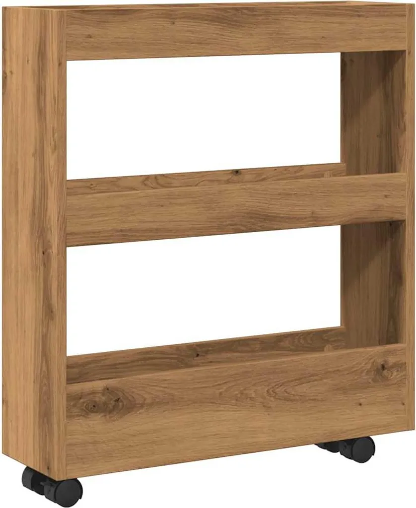 Analisi Carrello vidaXL 3 Tier Rovere Artigianale - Ergonomia e Spazio