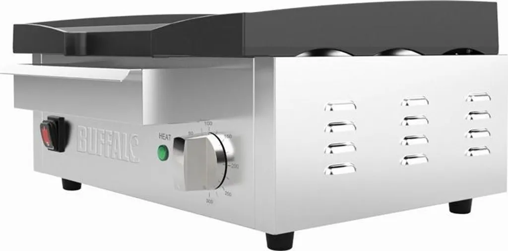 Gril fonte Buffalo 2,8 kW robuste - Plaque de cuisson rapide pro - 3