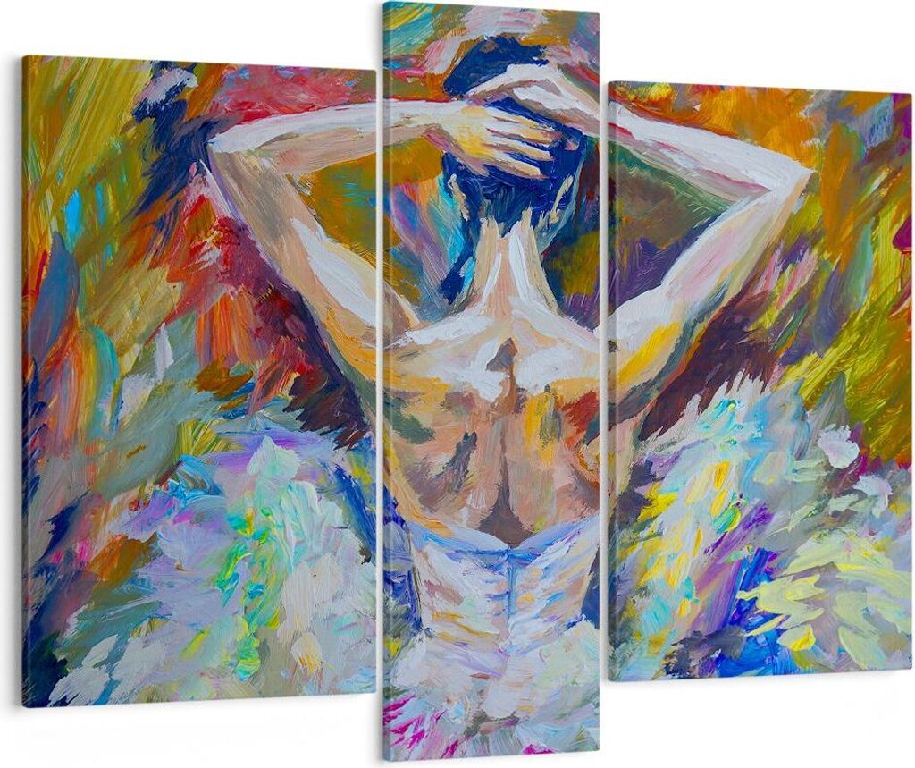 Bild auf Leinwand - Leinwandbild - Balletttänzer tanzen - 95x80cm - Wand Bild - Wanddeko - Leinwanddruck - Bilder - Kunstdruck - Wanddekoration - ...