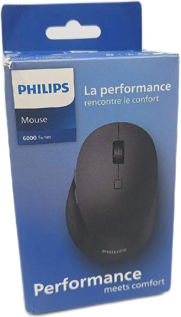 Souris d'ordinateur Bluetooth Philips Noir 3200 DPI sans fil Stable - 5