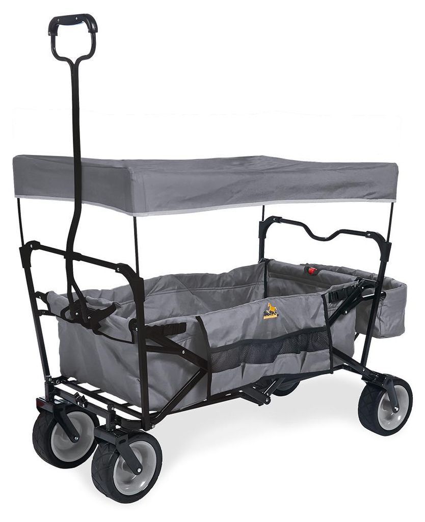 Pinolino Klappbollerwagen 'Paxi', grau Metallgestell, Produktbild 