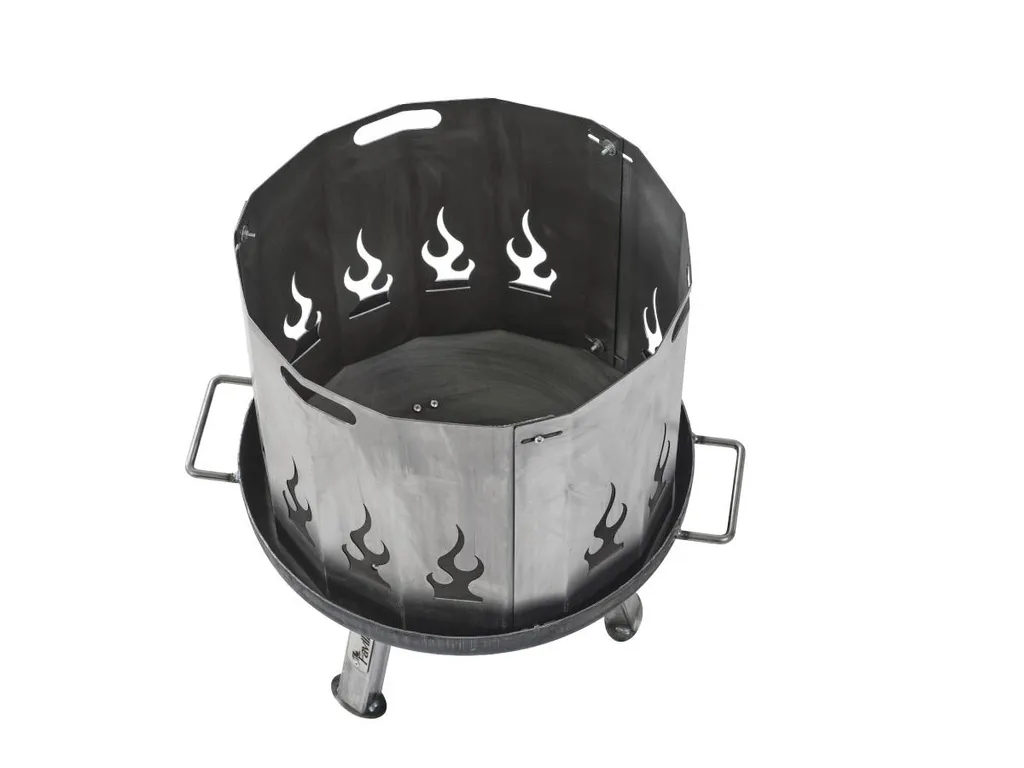 Chauffage de terrasse au bois BOMBE BASIC - Braséro acier 48 cm durable - 6