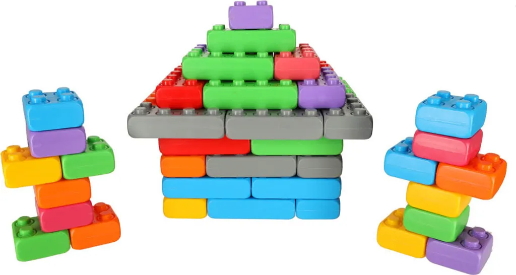Briques Junior 60 multicolores : blocs de construction haute qualité - 7