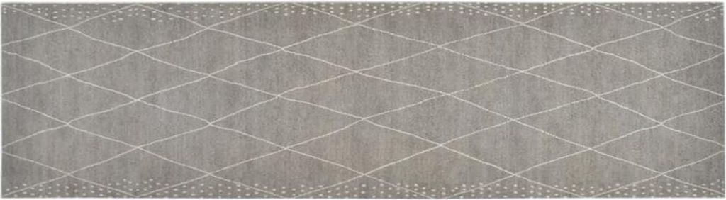 vidaXL Küchenteppich Waschbar Raute 45x150 cm Samt Produktbild 