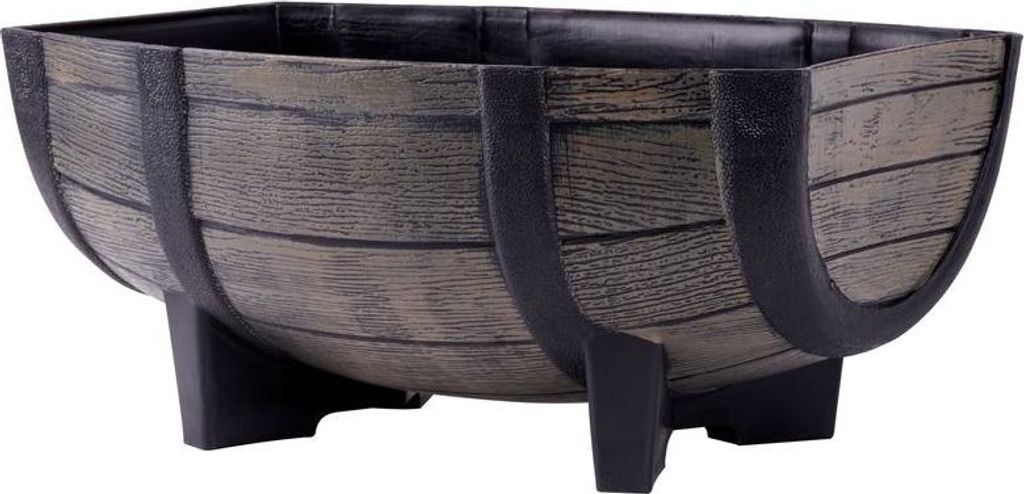 Blumentopf Strend Pro Woodeff, 29x41x19 cm, natural, Fass, Produktbild 