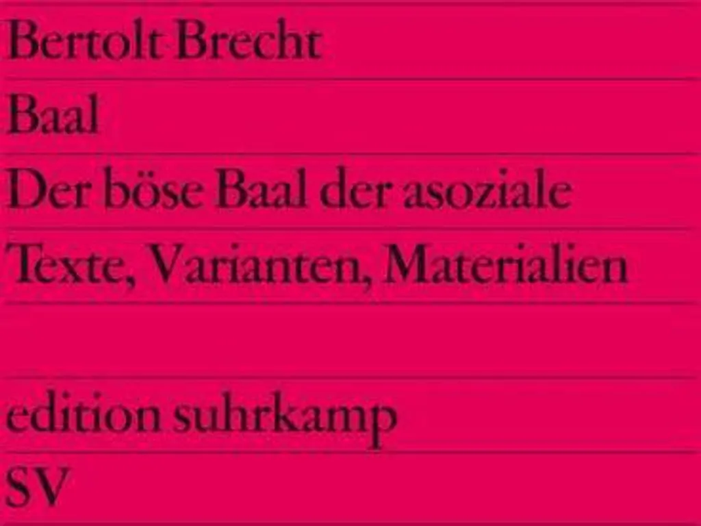 Pièce Baal Bertolt Brecht - Édition Critique avec Notes et Analyse