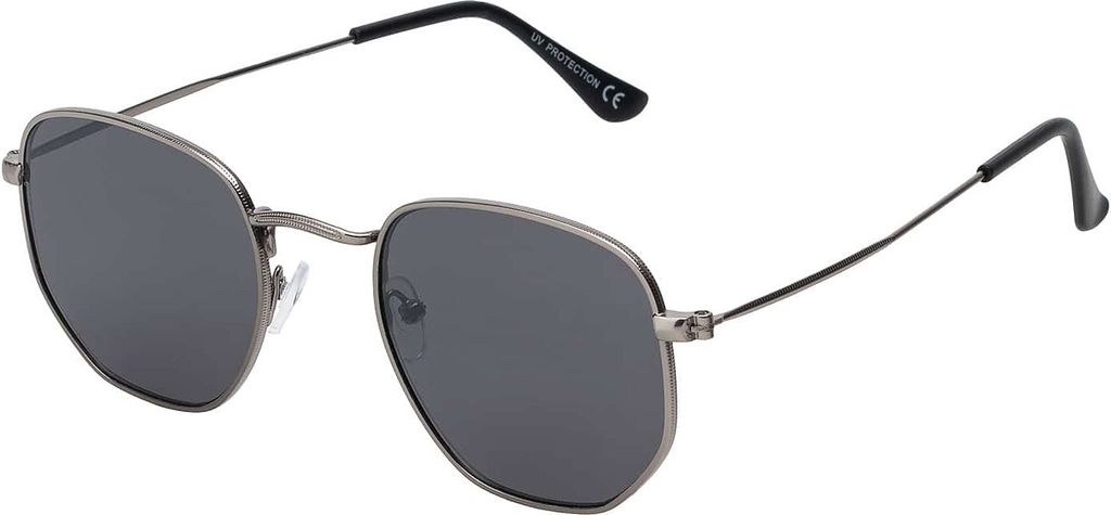 Uni Sonnenbrille Eckige Form 80er Modern Urlaub Sommer Strand 30561 Schwarz-Anthrazit