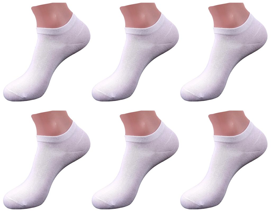 12 Paar Herren Sneaker Socken Füßlinge Kurzsocken Baumwolle 39-42 ; 43-46