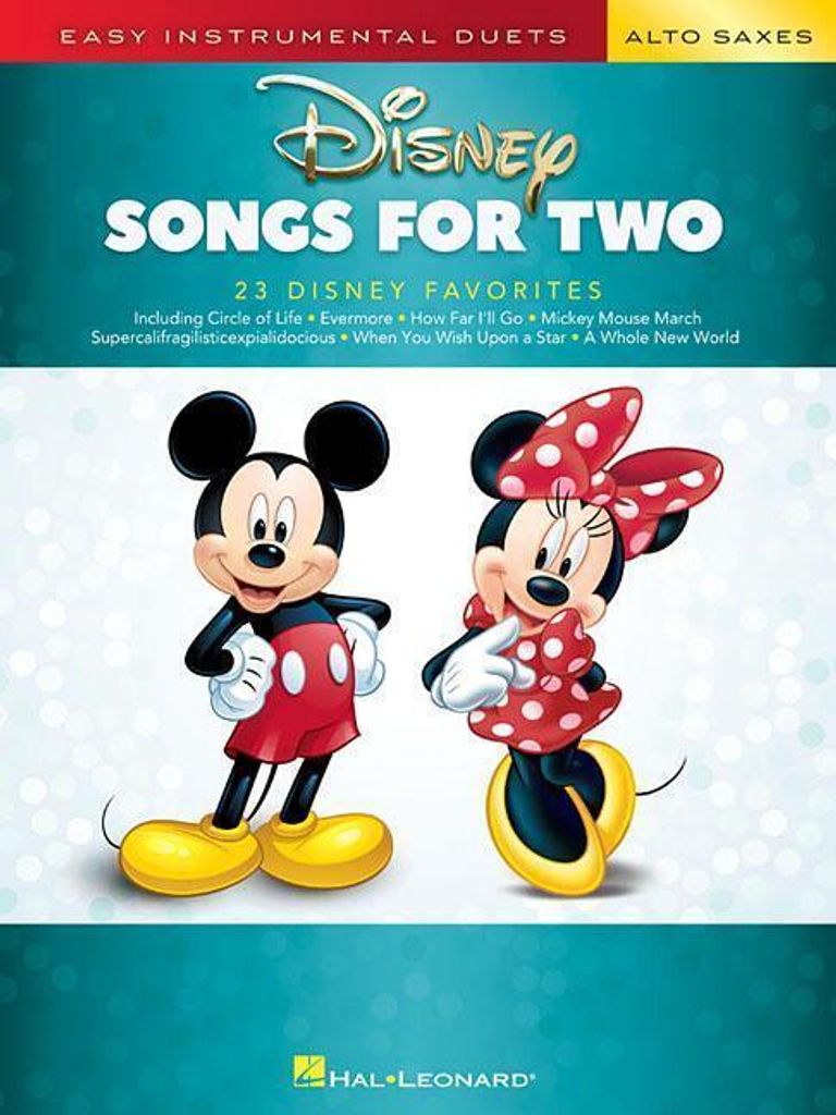 Disney Songs for Two Alto Saxes