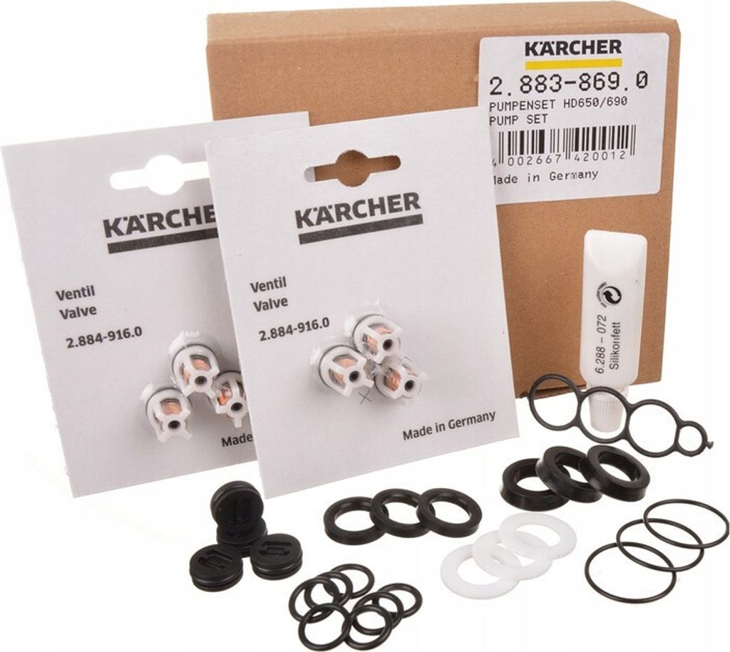 Kolbenkopf-Reparatursatz für KARCHER HD 645, 650, 651, 658, 600, 690, 715 Hochdruckreiniger (2.883-869.0) für 14 mm-Kolben