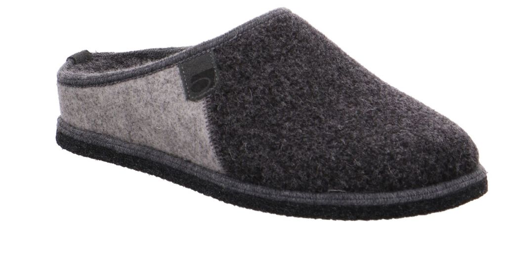 Rohde Mala Damen Pantoffel Pantolette Hausschuhe 6112 Filz Wechselfußbett Grau, Größe:EUR 41