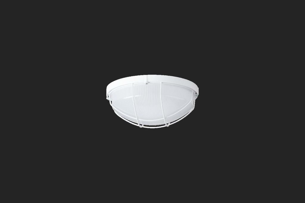 OSMONT ELE57256 ELEKTRA 4 Decken-/Wandleuchte aus Kunststoff, weiß, Schutzart IP65, 3000 K, 15 W LED-Notbeleuchtung, kombiniert, 3 Stunden