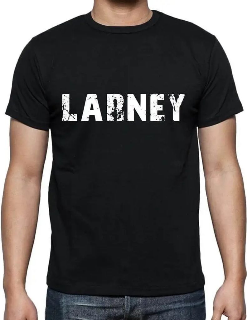 Herren Grafik T-Shirt Larney Öko-Verantwortlich Vintage Jahrgang Kurzarm Lustige Druck Geburtstag Geschenk Mann