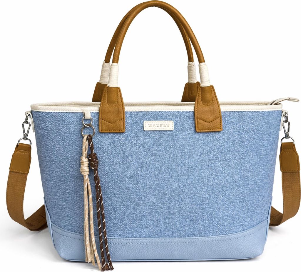 Shopper Landsberg aus Stoff, mit langem Riemen von TONI&FRIENDS