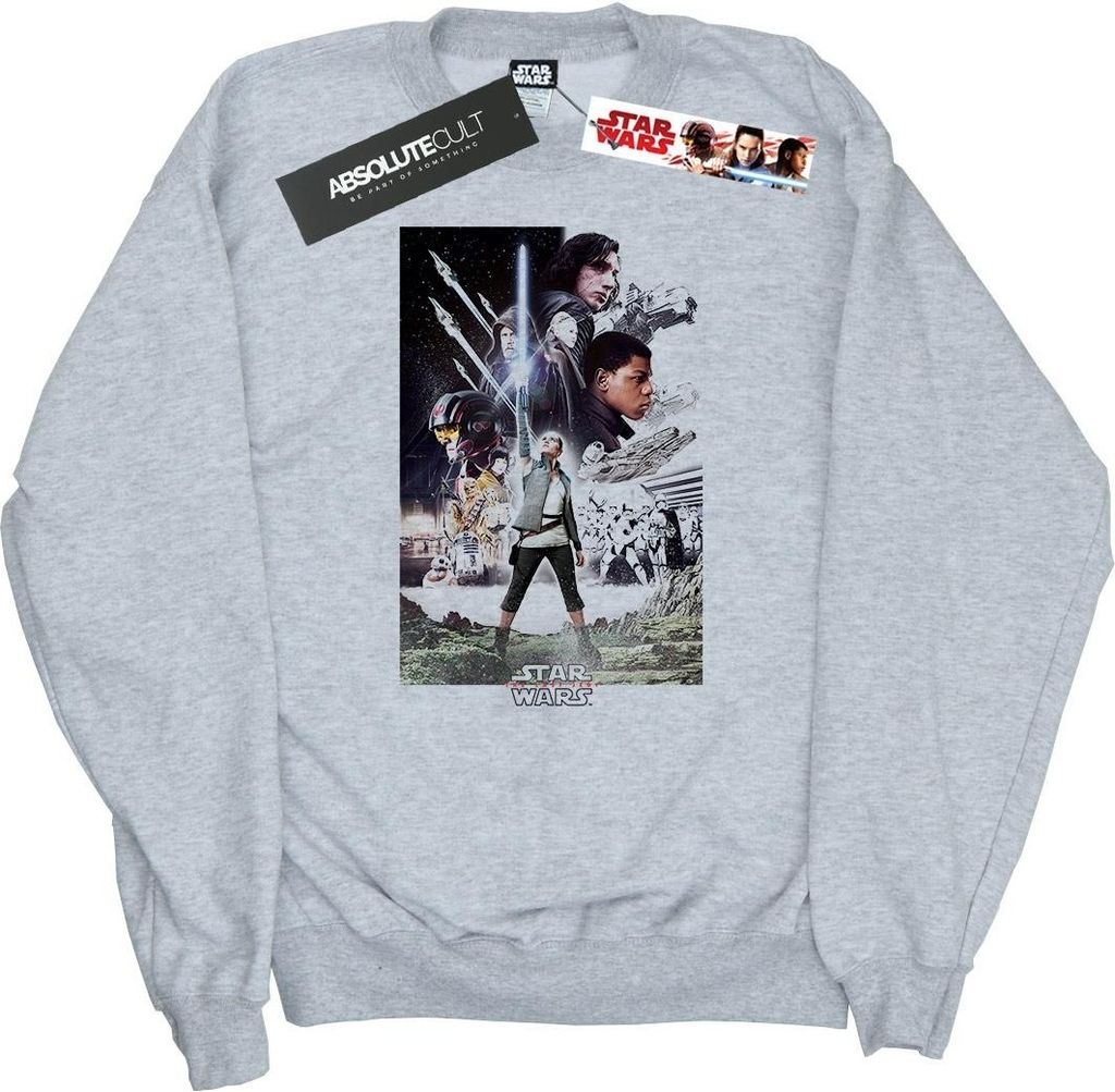 Star Wars - "The Last Jedi" Sweatshirt für Herren BI46238 (XL) (Grau)
