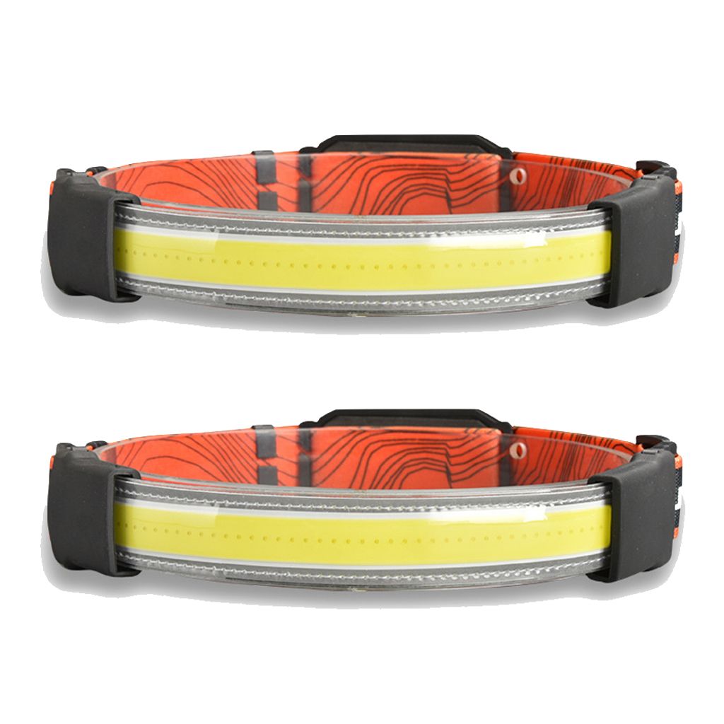 Superheller 240 Lumen Kopflampe 230° COB Sensor Stirnlampe Leichte IPX5 Wasserdichte Headlight für Joggen Angeln Laufen,(2 Stück Lademodell)