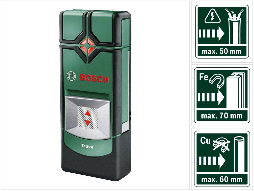 Bosch Truvo, Kovy s obsahem železa, Živý kabel, Neželezité Obrázek produktu 