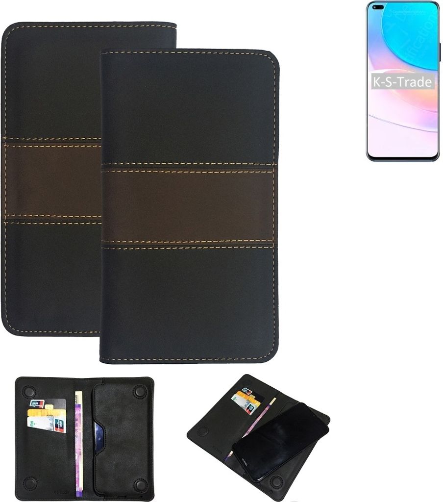 K-S-Trade Hülle Handyhülle kompatibel mit Huawei nova 8i Schutzhülle Walletcase Bookstyle Tasche Schutz Case Handytasche Wallet Cover Kunstleder