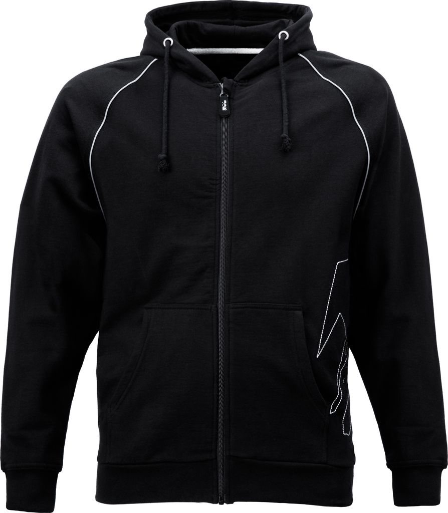 JOB Hoodie-Sweatjacke DACHDECKER Zunft-Emblem schwarz NEU Produktbild 