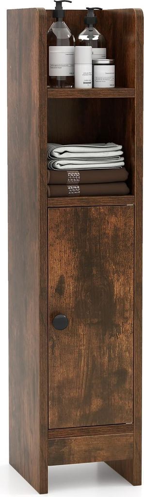 GOPLUS Badezimmerschrank schmal, Badschrank mit 3-stufig Produktbild 