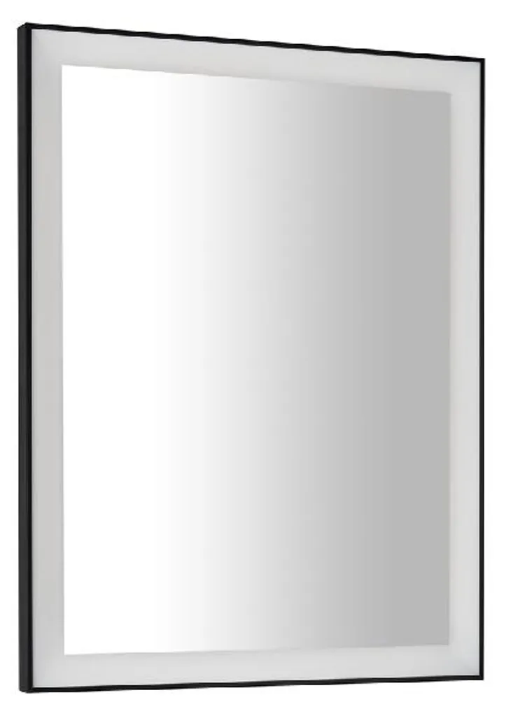 Miroir éclairant LED pour salle de bain 60x80 cm Gano noir Sapho LG260
