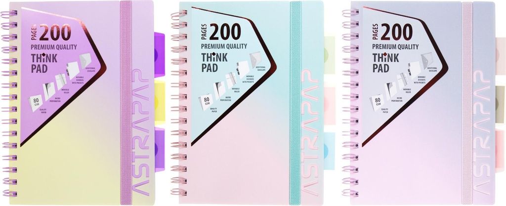 Registerkarte Notizbuch A5 100k OMBRE Astra Gitter Produktbild 