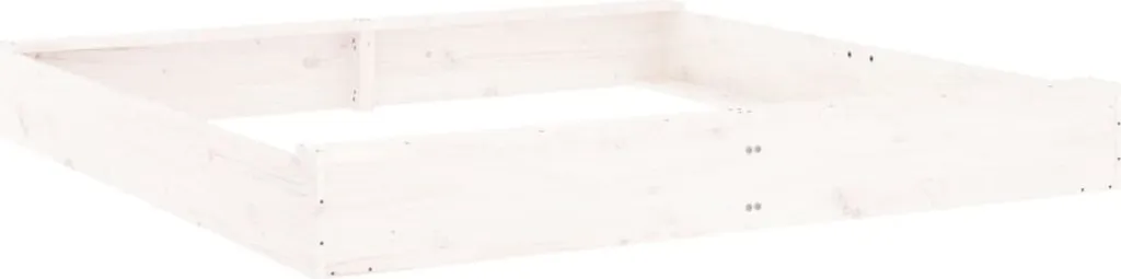Sabbiera Tradizionale in Legno di Pino Bianco - Sedili Square per Bambini