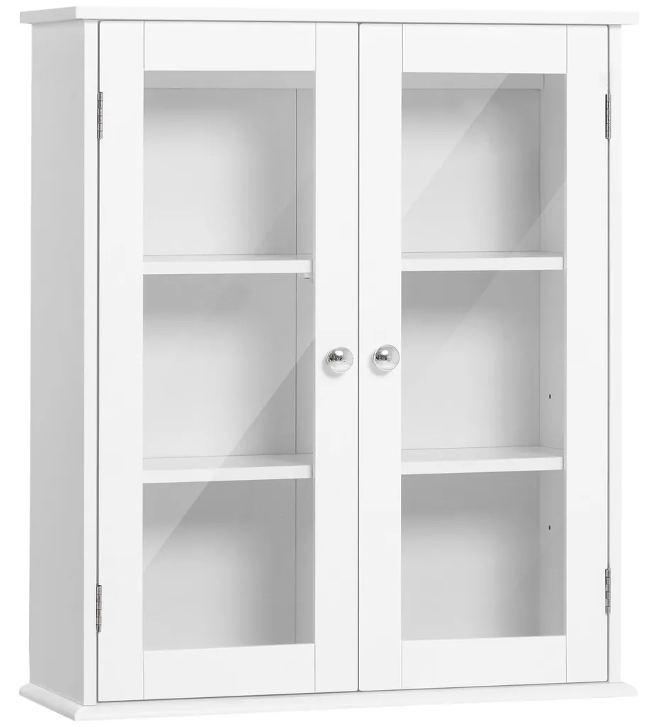 Armoire murale design avec fonctions gain de place et finition blanche