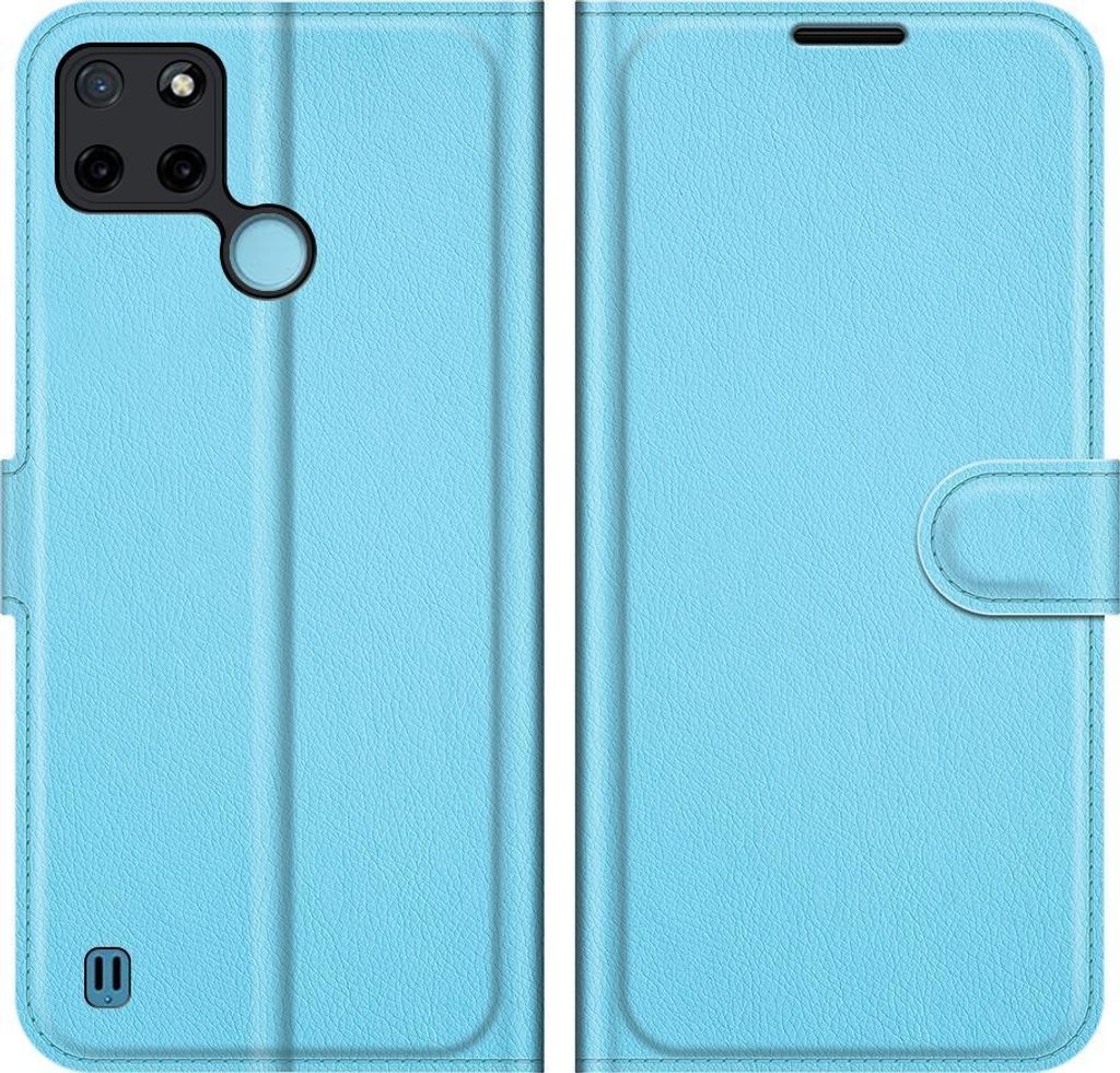 Mobigear Classic Realme C25Y Hülle Klapphülle Geldbörse - Blau