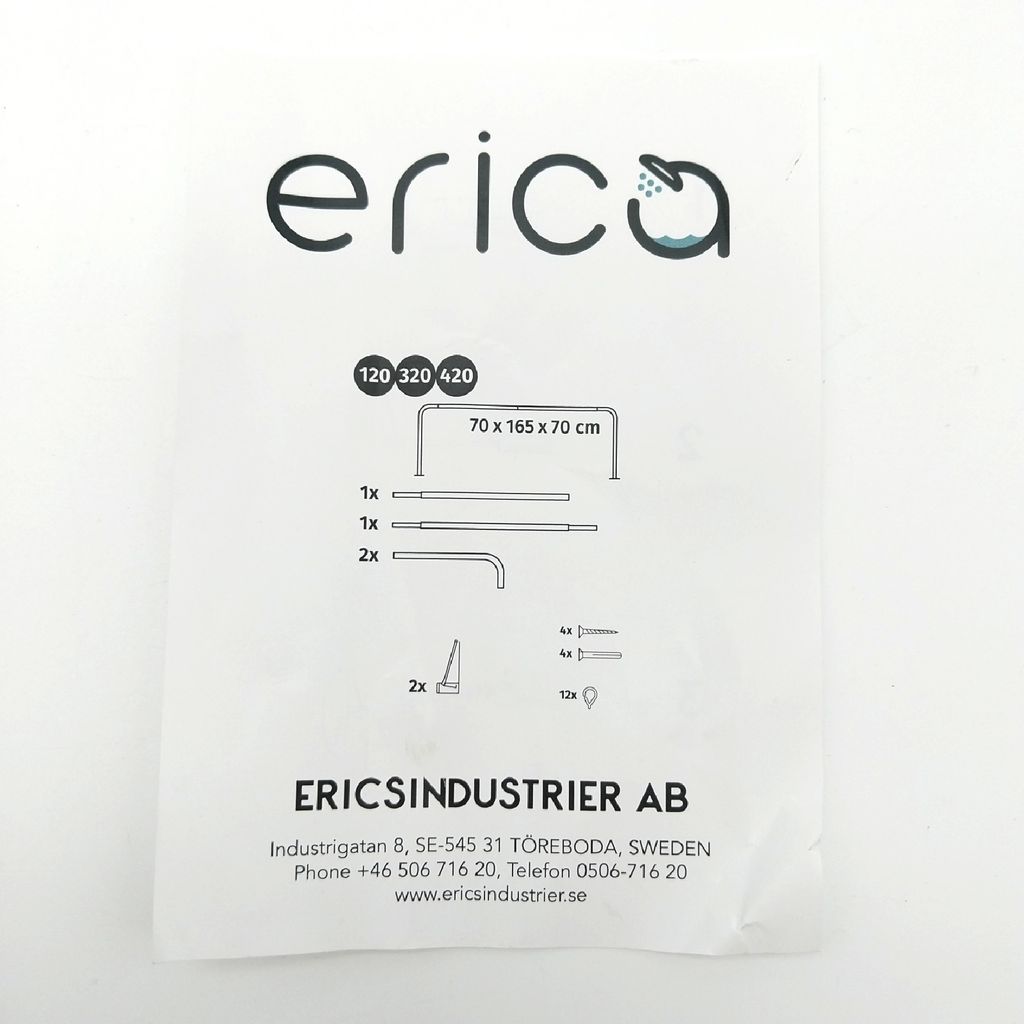 Erica Duschvorhangstange L-form & U-form - 4-in-1 Duschvorhangstangesystem für Badewanne oder Dusche - Duschstange Ecke - Stahl mit Pulverbeschich...