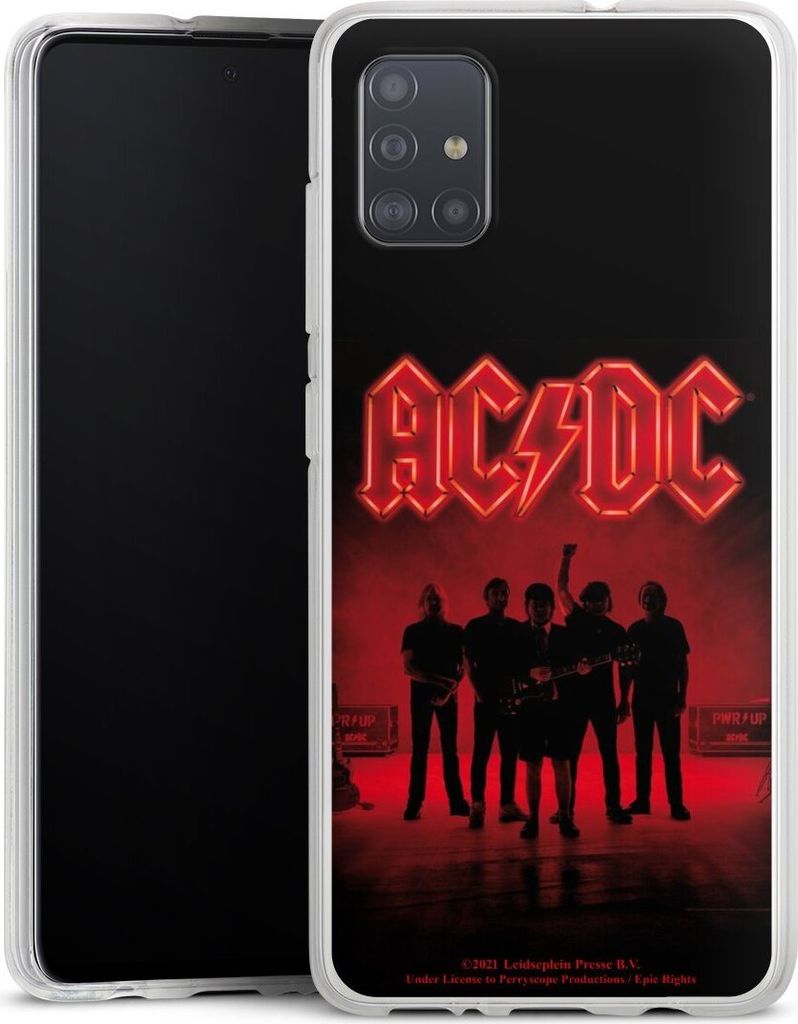 DeinDesign Handyhülle für Samsung Galaxy A51 Silikon Hülle Case Smartphone Schutzhülle ACDC Band Offizielles Lizenzprodukt