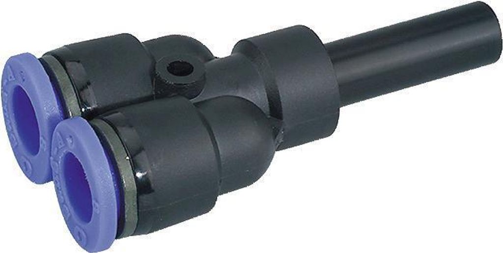 Y-Stecknippel, Schlauch 12mm, Schlauch 10mm, STVS-QYRSN-10-12-PA-S-M120