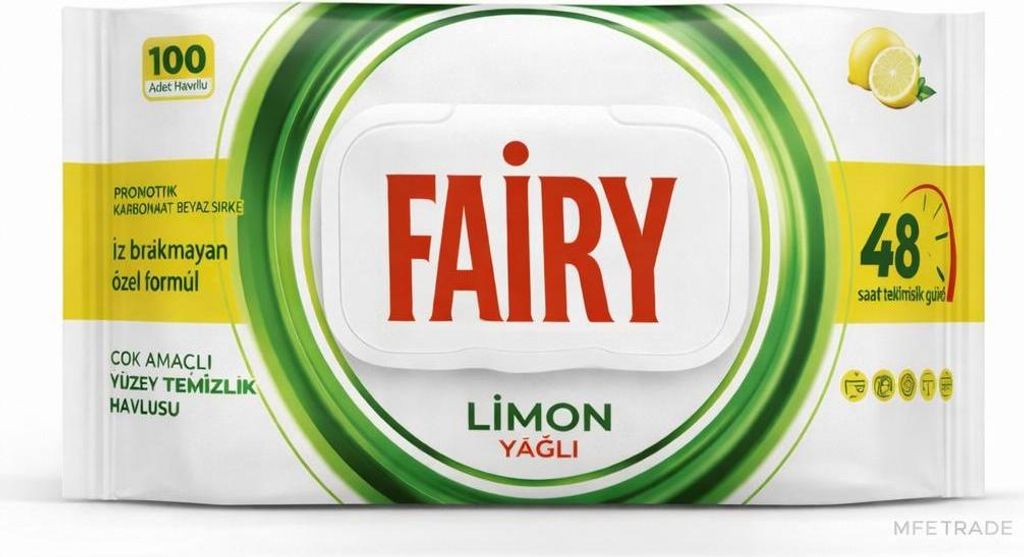 Fairy Oberflächenreinigungstücher Zitrone Zdjęcie produktu 