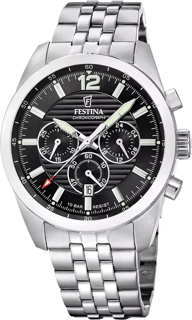 Festina F20742/3 orologio da uomo in acciaio inossidabile con data argento