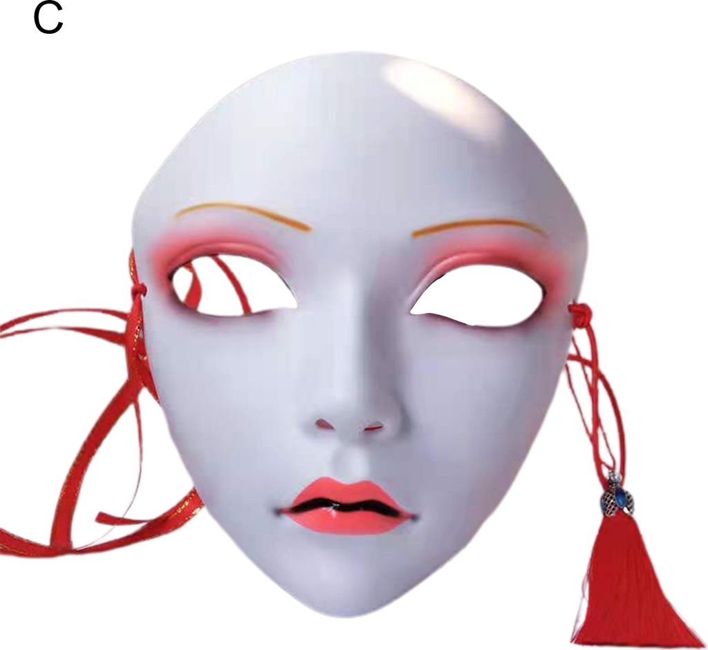 Cosplay Face Cover chinesische Stil Rollen spielen atmungsaktive erwachsene Frauen Vollgesichts -Cover -Kleidung Accessoires-C
