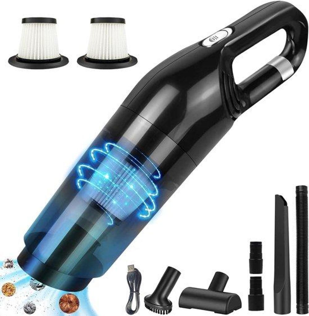 Draadloze Handheld Stofzuiger 10000Pa Hoog Vermogen - 2 Filters Oplaadbaar Mini - Geschikt Voor Huis Kantoor Auto Accessoires - Effiziente Reinigun...
