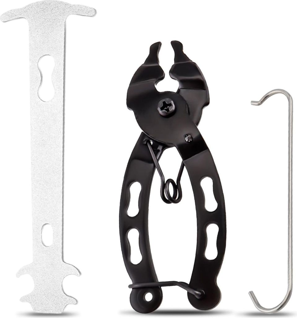Kettenschlosszange mit Kettenform und Kettenhaken - 3 Stück für Rennrad und Mountainbike